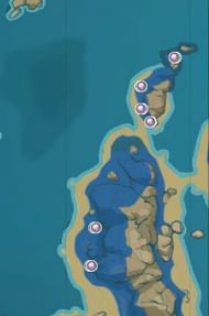 Amakumo Fruit in west Amakumo Peak beach (Image via Genshin Impact Interactive Map)